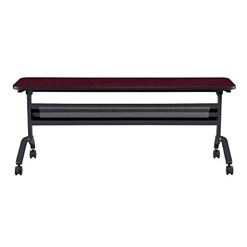 Safco Products Flip-N-Go Training Table, Regal Mahogany