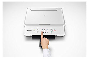 Canon TS6120 Wireless All-In-One Printer with Scanner and Copier: Mobile and Tablet Printing, with Airprint(TM) and Google Cloud Print compatible, White