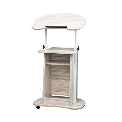 Side Table Mobile Workstation Laptop Stand Desk Adjustable Height 85-115cm 4 Casters Corner Table (Color: Style3) (Style1)