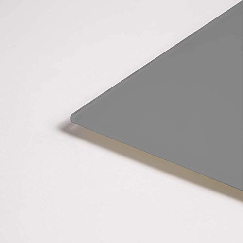 U Brands Floating Glass Dry Erase Board, 47 x 35 Inches, Grey Surface, Frameless (2908U00-01)