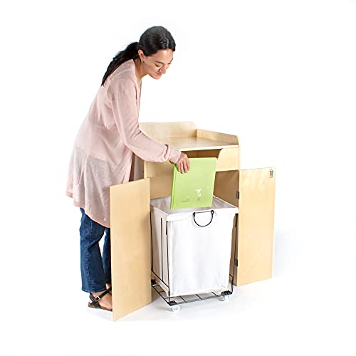 Guidecraft Library Book Drop - Rolling Books and Media Storage Unit, Office and School Supply