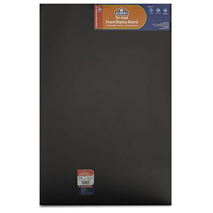 Elmer's Tri-Fold Premium Foam Display Board, Black, 36x48 Inch (Pack of 12)