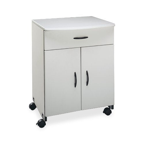 Buddy Products Wood Laser Printer and Copier Stand with Drawer, 23 x 31.125 x 23 Inches, Gray (9140-18)