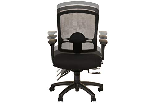 Alera ALEET4217 Etros Series Mid-Back Multifunction with Seat Slide Chair, Black