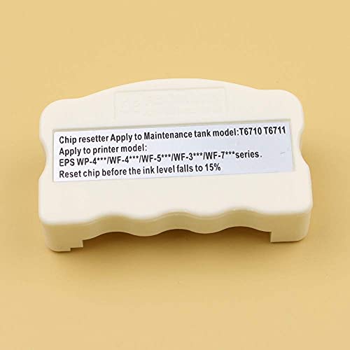 zzsbybgxfc Accessories for Printer PRTA32401 4 Pcs/Lot T6710 T6711 Chip Resetter for Ep-s0n WF-3520DWF WF-3540DTWF WF-3620DWF Waste Ink Tank Chips