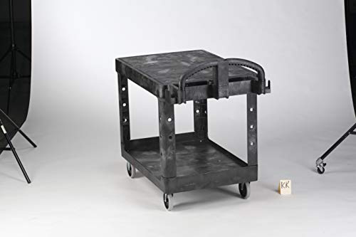 Rubbermaid Commercial Products 2-Shelf Utility Cart, Medium, 500 lbs. Capacity
