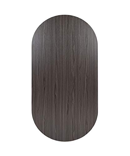 Flash Furniture 6 Foot Oval Conference Table in Rustic Gray