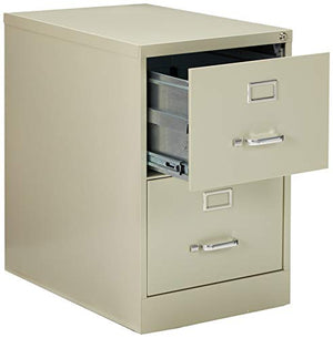 Lorell 2-Drawer Vertical File, Legal, 18 by 26-1/2 by 28-3/8-Inch, Putty
