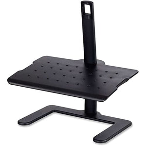 Generic Footrest 20 1/2w x 14 1/2d x 3 1/2 to 21 1/2h Black - Table Accessories