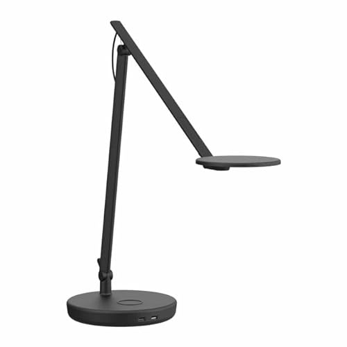 Humanscale Nova XL Desk Lamp with Wireless Charging Base - Jet Black