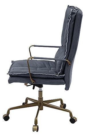 Acme Furniture Tinzud Office Chair, Gray Leather