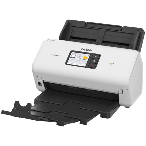 Brother ADS-3300W Wireless Desktop Scanner | 2.8-inch Touchscreen | 40ppm Scanning