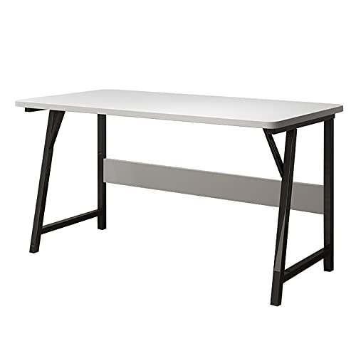 Computer Desk 47.24 inch Modern Sturdy Office Desk PC Laptop Notebook Study Writing Table for Home Office Workstation, White