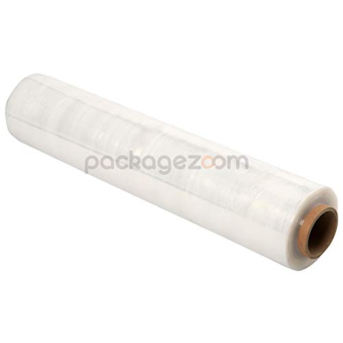 PackageZoom Pre Stretched 17” x 1500 ft 40 Rolls Stretch Wrap Film Clear Cling Plastic for Moving and Packaging Stretch Wrap