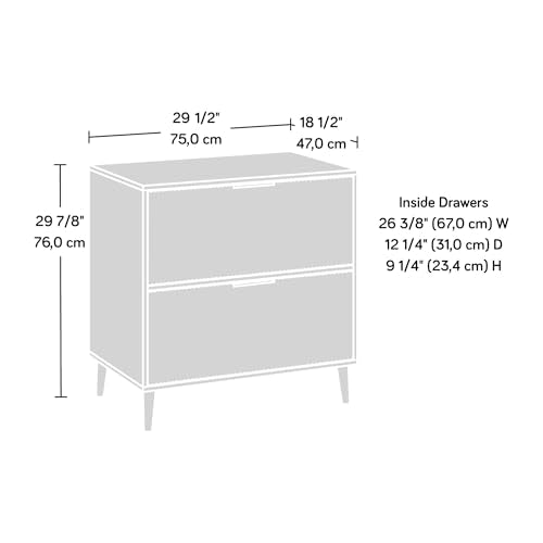 Sauder Ambleside Lateral File Cabinet, Serene Walnut Finish, 29.53" x 18.50" x 29.92