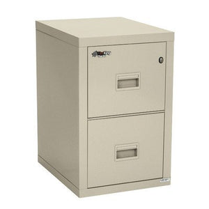 FireKing Fireproof 2-Drawer Vertical File Cabinet - Parchment Finish