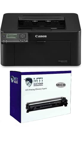 MICR Toner International imageCLASS LBP113w Wireless Check Printer Bundle with 1 Canon 047 Starter Magnetic Ink Cartridge (2 Items)