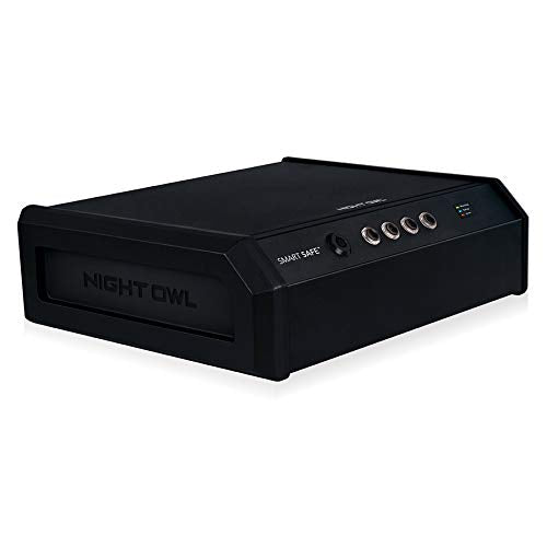 Night Owl Wi-Fi Enabled Smart Safe with Real-Time Notifications, Integrated Cloud Coverage.04 Cubic ft. Storage Capacity, Pry-Resistant Steel, Single Handed Access, Motion-Activated LED Light