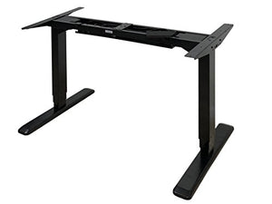 Canary Products ABC592BK Height Adjustable Electric Desk Frame w/Dual Motor, Tabletop Not Included, 50 Inch Max, Black