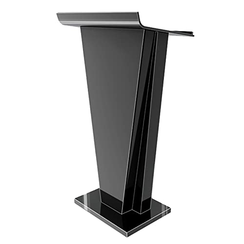 JOuan Acrylic Church Lectern Podium Stand - Portable 10mm Frosted Vertical Design