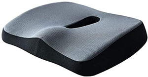 SMSOM Memory Foam Coccyx Seat Cushion for Office Chair, Gray