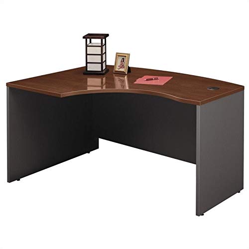 Bush Business Series C 3-Piece Left-Hand Bow Front Desk Set in Hansen Cherry