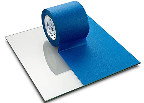 Wide Blue Painters Tape 12 Pack, 4 inch x 60 Yards, 3D Printing Tape, Easy Clean Removal up to 21 Days, Masking Tape