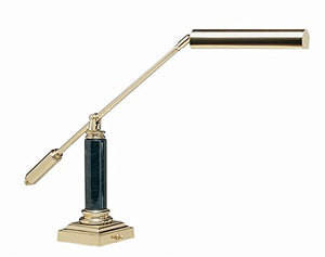 House of Troy P10-191-61M Fluorescent Piano/Desk Lamp, Polished Brass & Black Marble