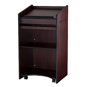 Oklahoma Sound Aristocrat Floor Lectern, Mahogany