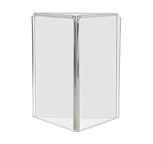 Marketing Holders 3 Sided Table Tent Ad Frame Literature Menu Display Stand 5"w x 7"h Pack of 40