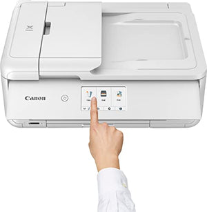 Canon PIXMA TS9521C All-in-One Wireless Crafting Color Inkjet Printer, White - Print Scan Copy - 4.3" Touchscreen
