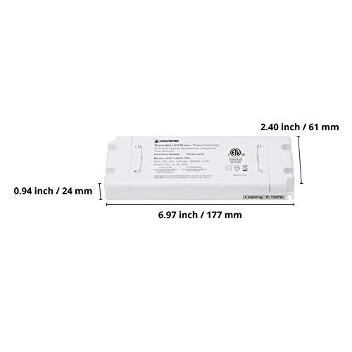 Lightkiwi V6699 Dunn 12 Inch Warm White Modular LED Under Cabinet Lighting - Hardwire Kit (6 Panel)