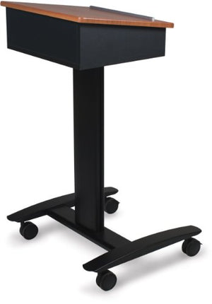 Balt Lumina Mobile Lectern 27574 Podium, Cherry/Black