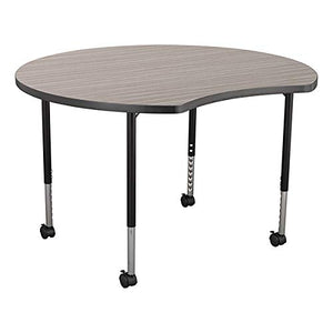 Learniture Structure Series Mobile Wave Collaborative Adjustable Height Table