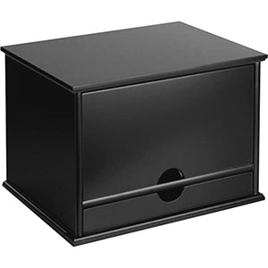 Victor Wood Midnight Black Collection, 4-Shelf Desktop Organizer, Black, (4720-5)