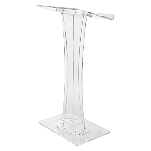 Oklahoma Sound 471 Acrylic Curved Lectern, Clear