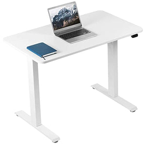 Generic Electric Height Adjustable Standing Desk 40" x 24" White - Home Office Computer Table
