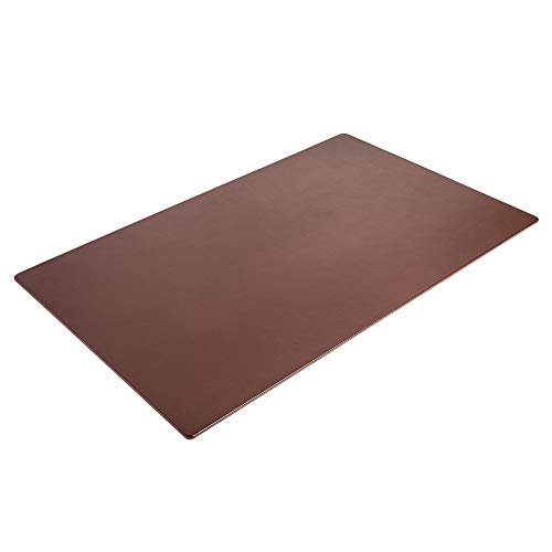 Dacasso Chocolate Brown Leather 38" x 24" Without Rails Desk Mat