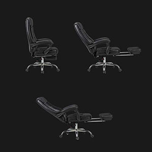 CLoxks Executive Office Chair, High-Grade PU Leather, Adjustable Height, Ergonomic Design