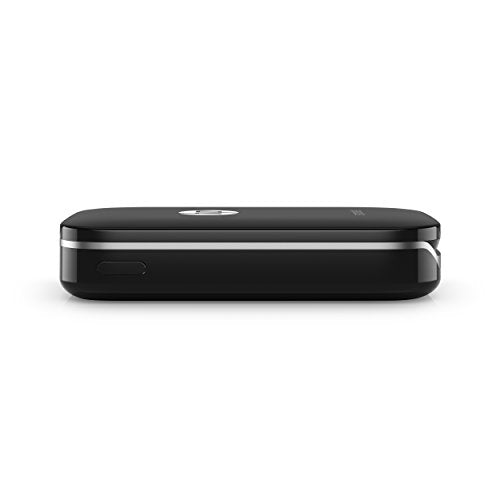 HP Sprocket Portable Photo Printer, Print Social Media Photos on 2x3" Sticky-Backed Paper - Black (X7N08A)