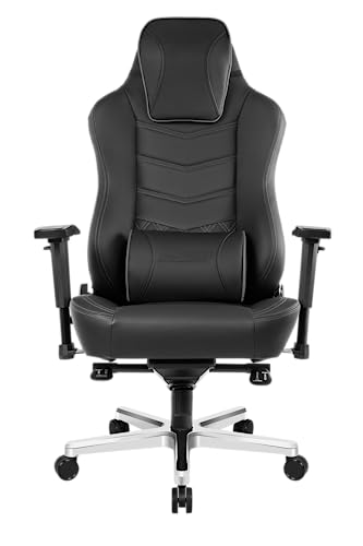 AKRacing Onyx Deluxe Executive Real Leather Desk Chair - Black