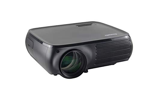 Native 1080P Smart Projector - Gzunelic 6500 Lumens Android Wi-Fi Bluetooth Projector, ±50° 4D Keystone Correction, X/Y Zoom, 10000:1 Contrast, LED Video Proyector Wireless Mirror for iPhone 、Android