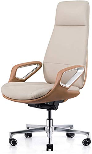 Modern Leather Executive Office Chair - Reclining (PU Leather-Gray)