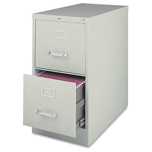 Lorell 2-Drawer Vertical File, Legal, 18 by 26-1/2 by 28-3/8-Inch, Light Gray