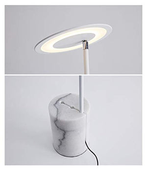 EESHHA Modern LED Marble Floor Lamp 8W (Size: Nero)