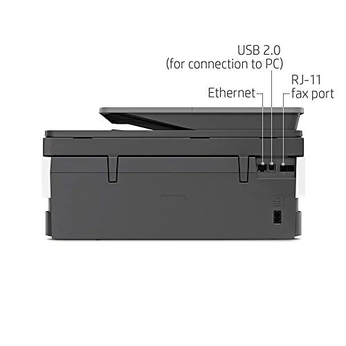 HP OfficeJet 8022 Wireless All-in-One Color Inkjet Printer, Scan, Copy and Fax, 3UC65A (Renewed)