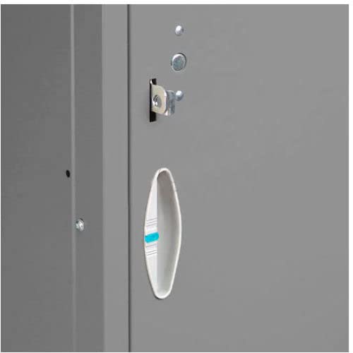 Global Industrial Double Tier Locker 12x15x36 6 Door Unassembled Gray