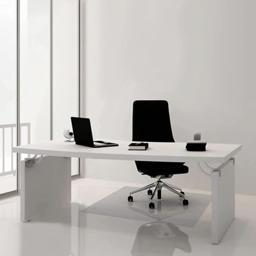 YUYI Clear PVC Desk Chair Mat - Non-Slip Office Carpet Floor Protector - 1.5mm, Various Sizes