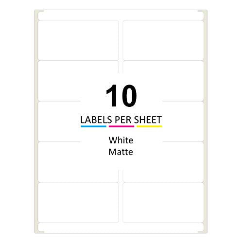 PACKZON Shipping Labels for Laser & Inkjet Printers, with Self Adhesive 2 x 4 Inch (30,000 Labels / 3000 Sheets)