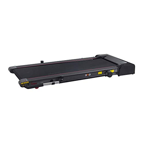 Sunny Health & Fitness Slim Folding Treadmill Trekpad with Arm Exercisers - SF-T7971, Black